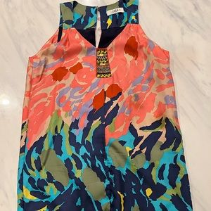 Tibi colorful summer midi dress in size small/4